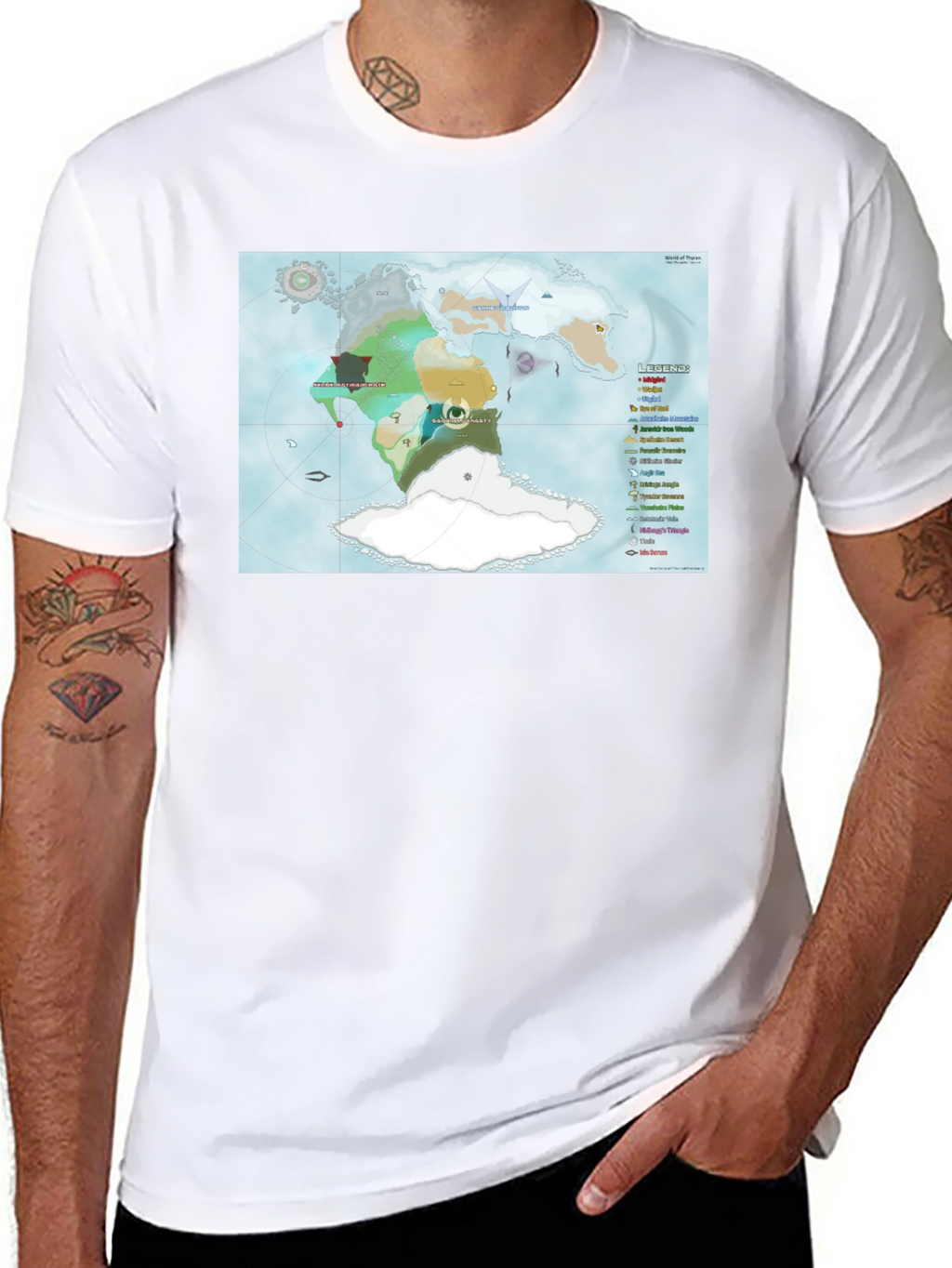 Fantasy World Map T-Shirt