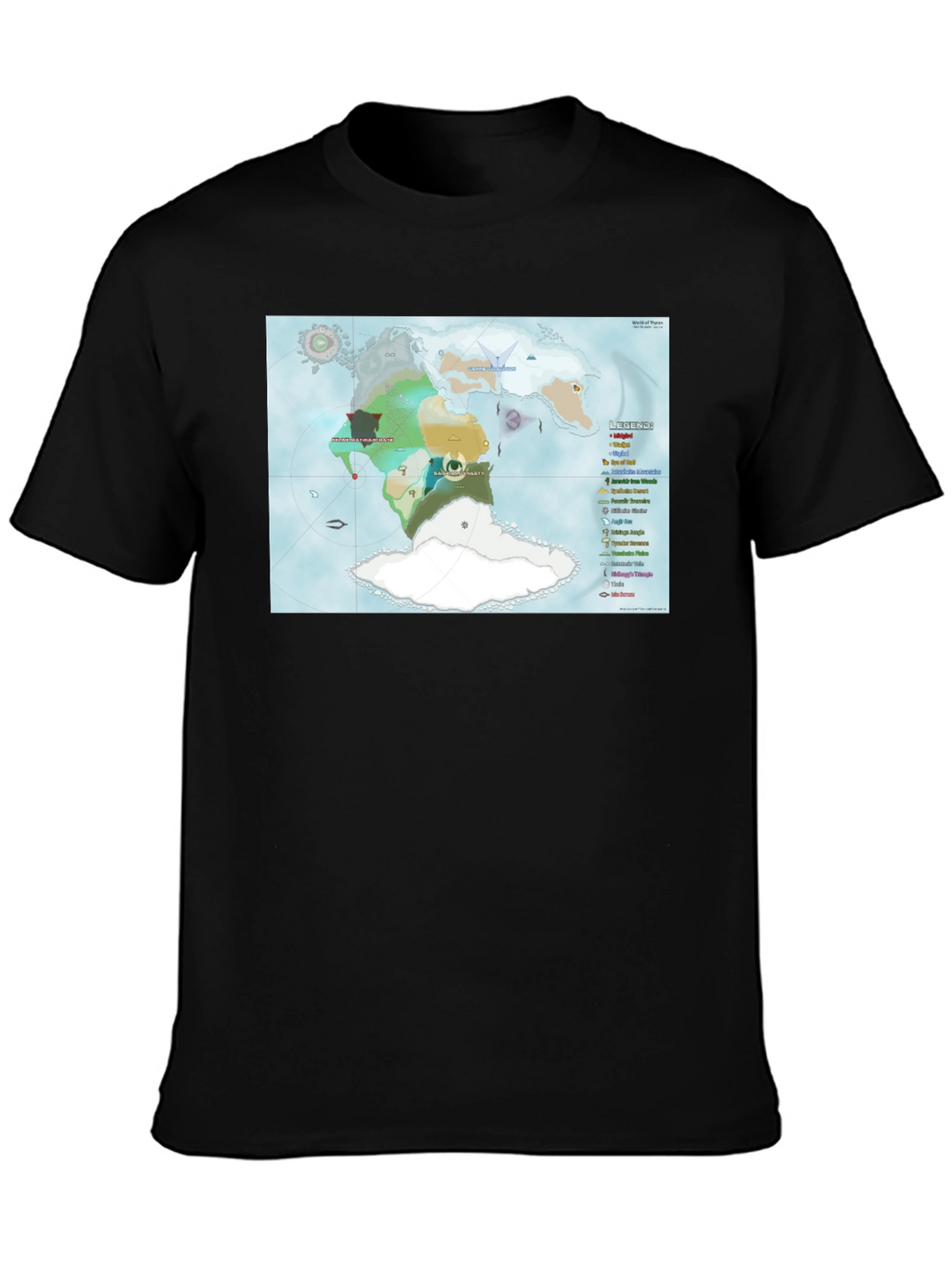 Fantasy World Map T-Shirt