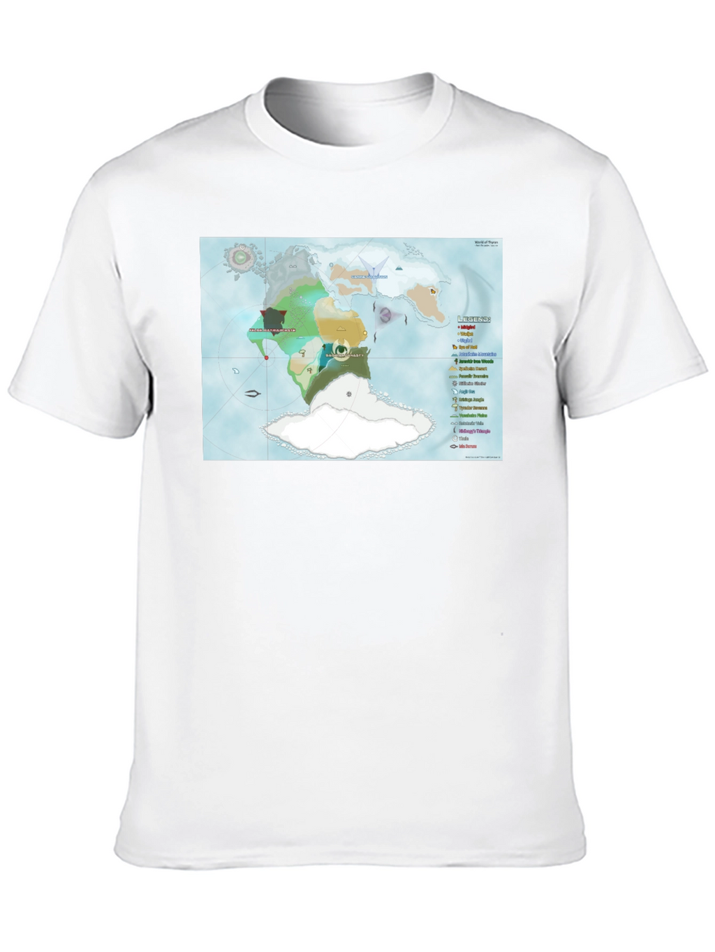 Fantasy World Map T-Shirt