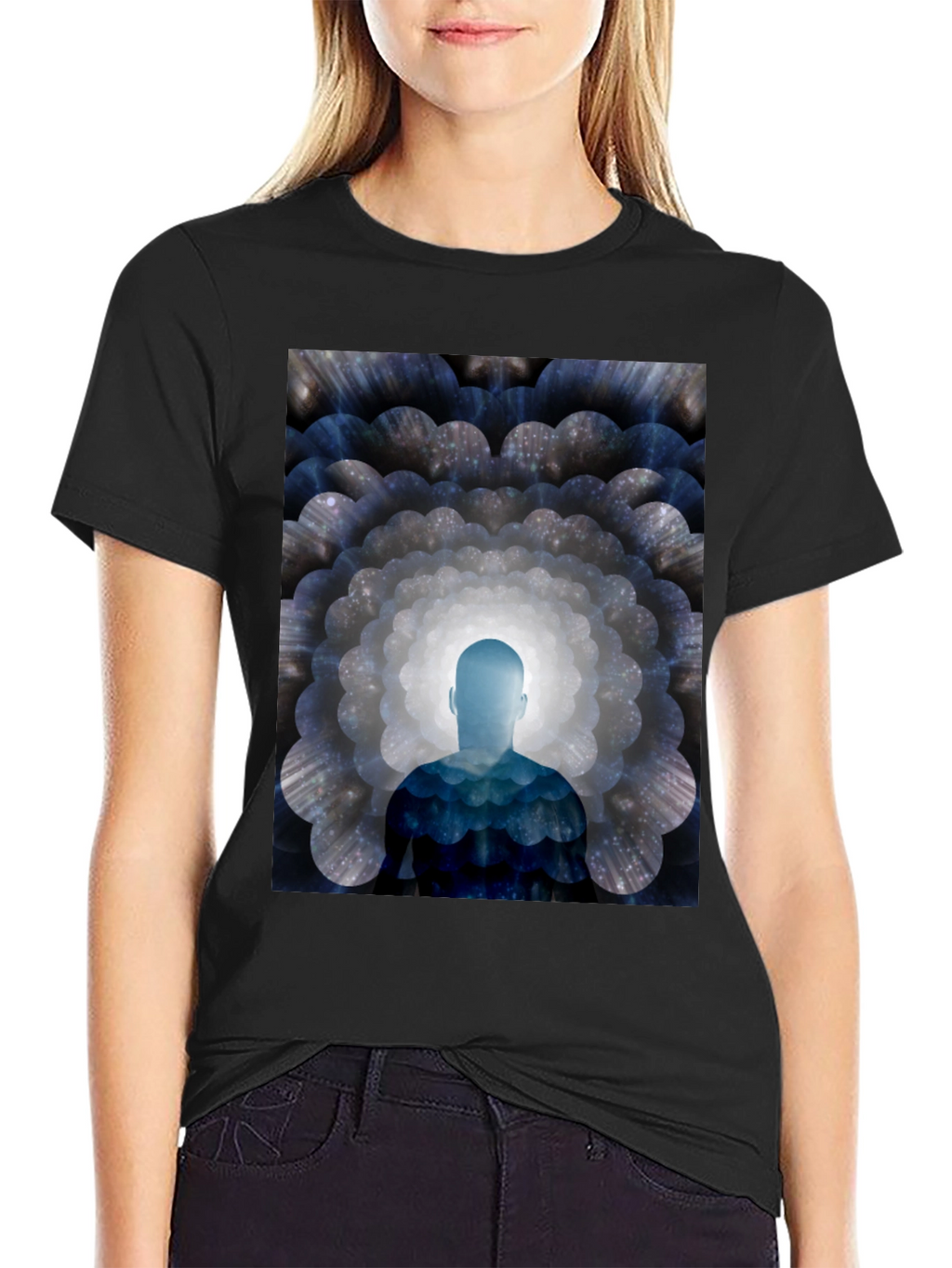 Meditative Man Graphic T-Shirt