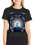 Meditative Man Graphic T-Shirt
