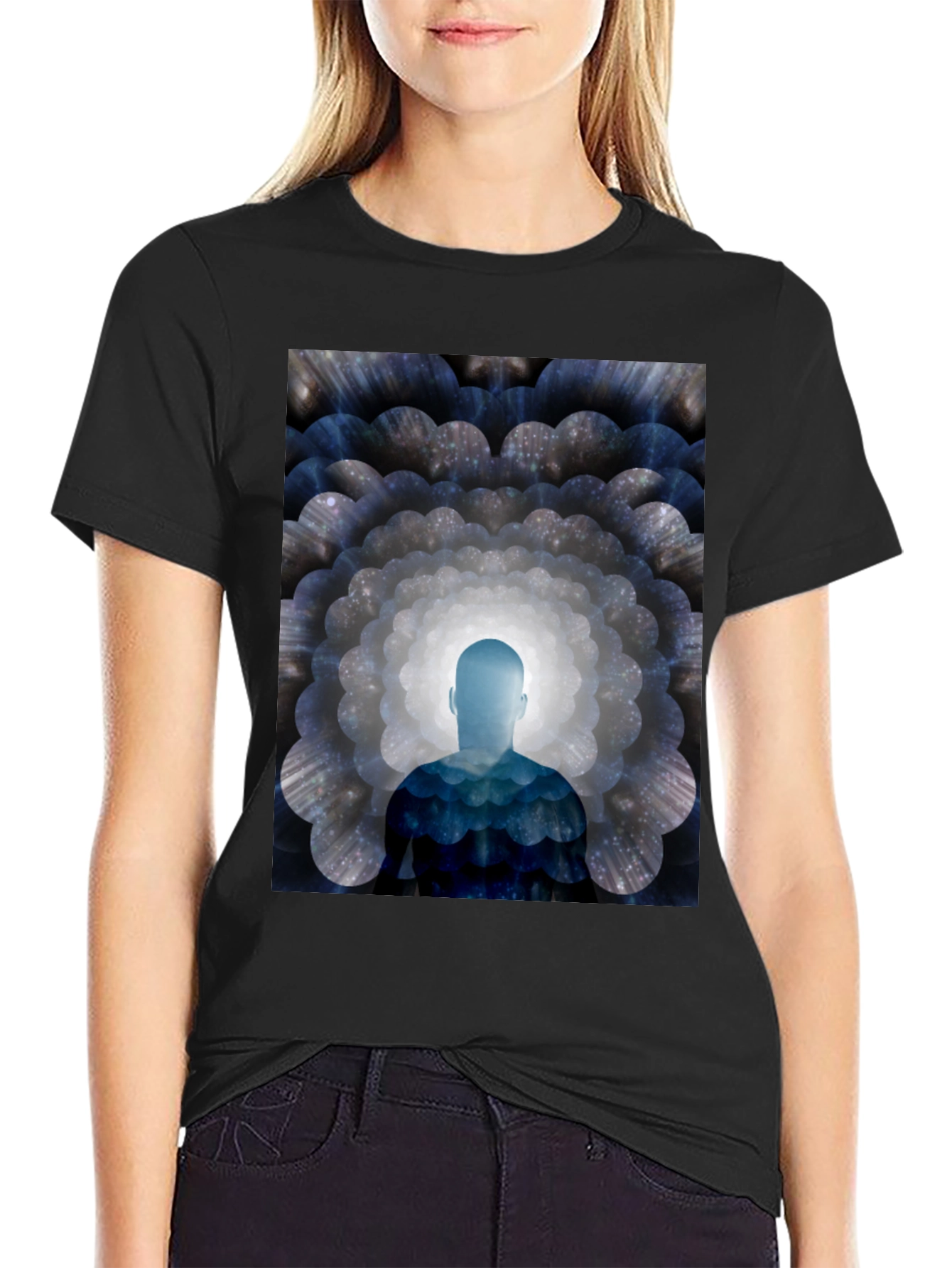 Meditative Man Graphic T-Shirt