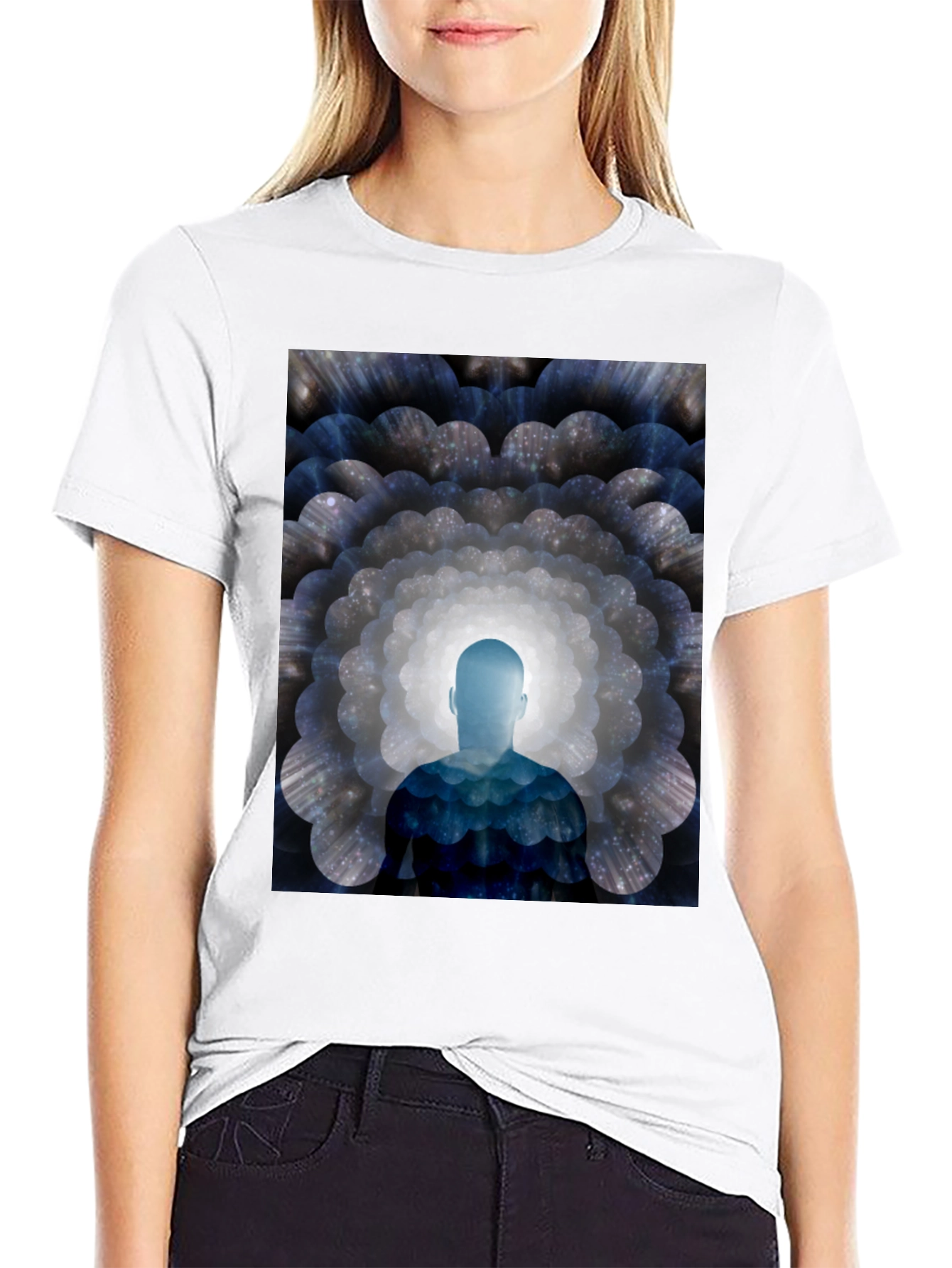 Meditative Man Graphic T-Shirt