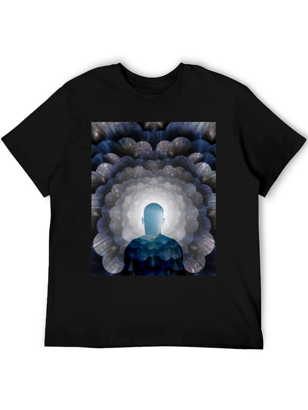 Meditative Man Graphic T-Shirt