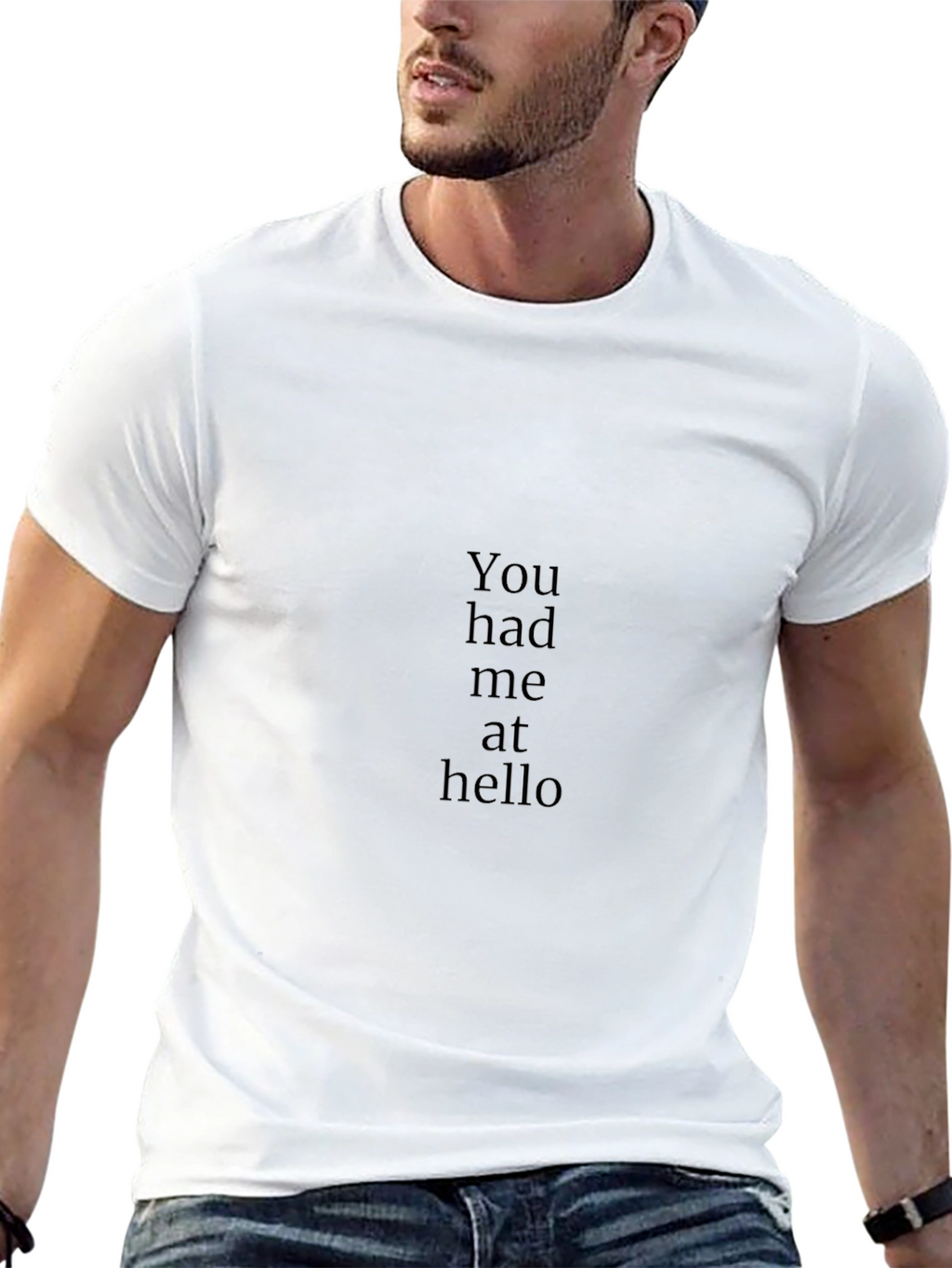 You Had Me at Hello Black T-Shirt