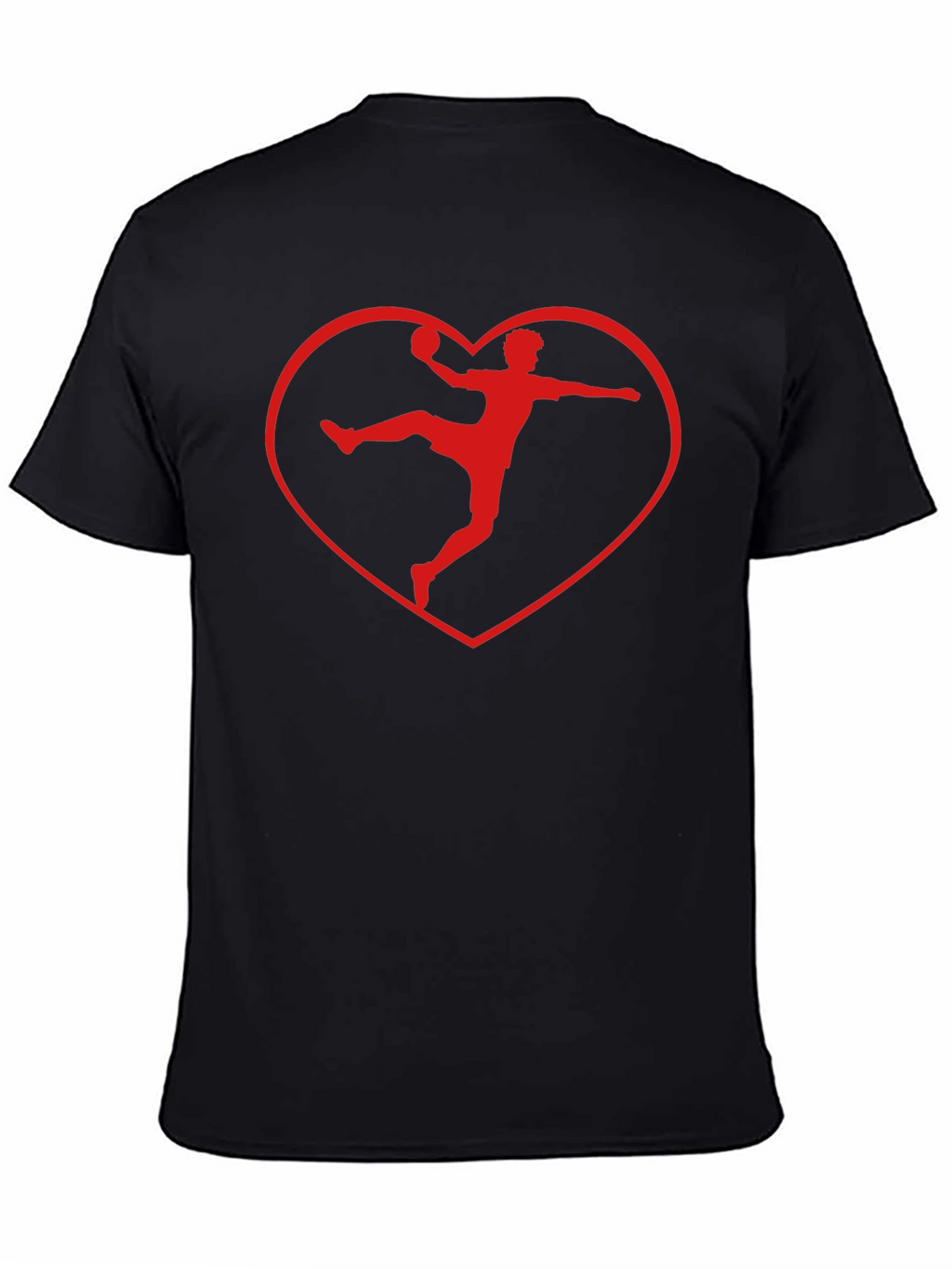 Handball Heartbeat Tee - Love Handball Black T-Shirt