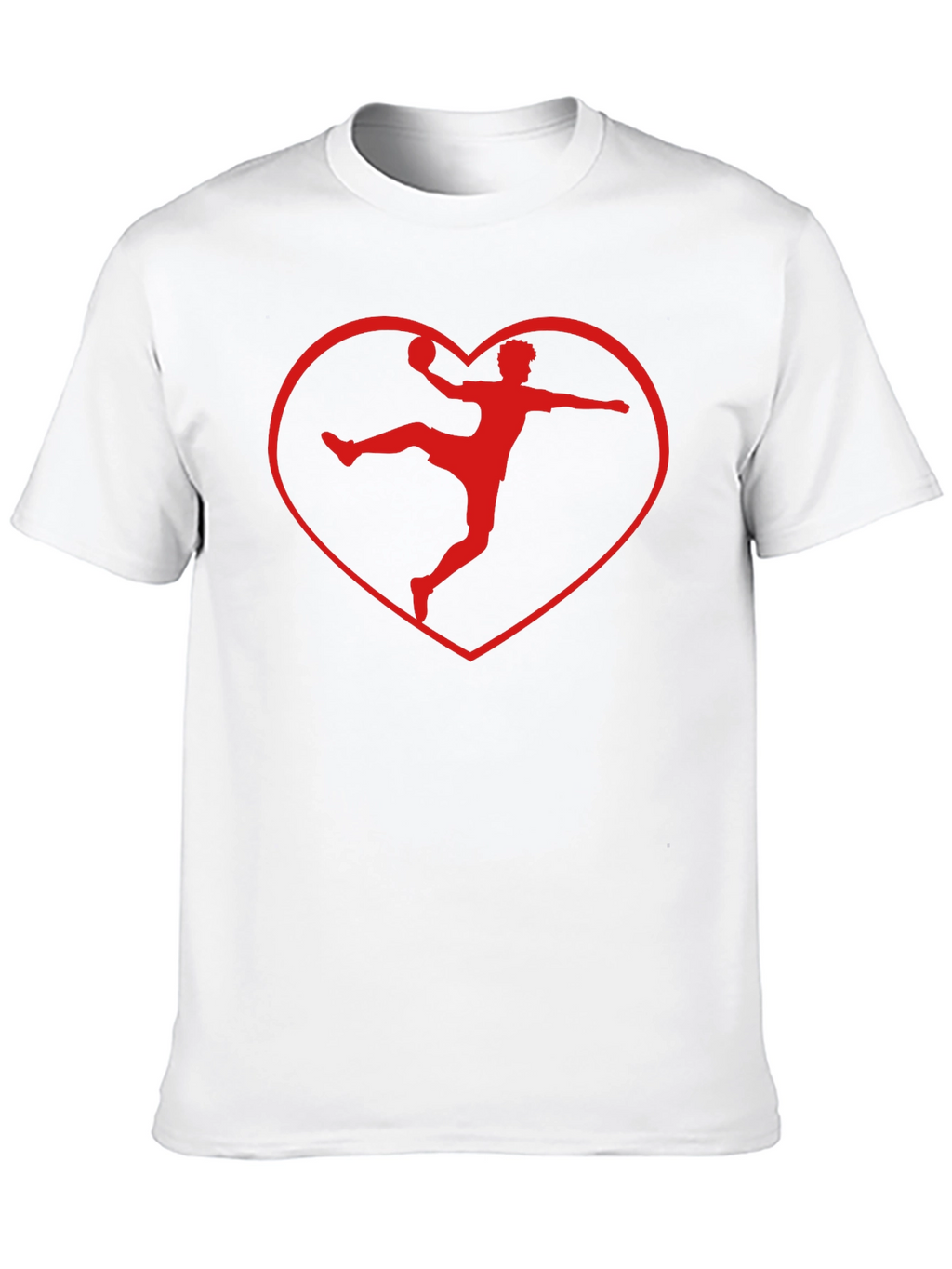 Handball Heartbeat Tee - Love Handball Black T-Shirt
