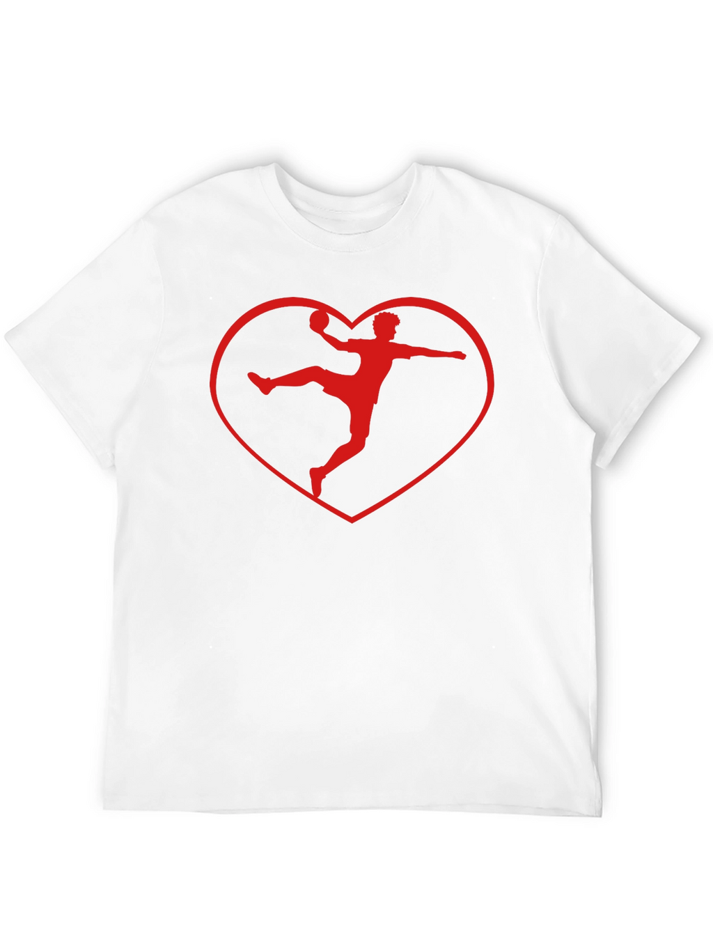 Handball Heartbeat Tee - Love Handball Black T-Shirt