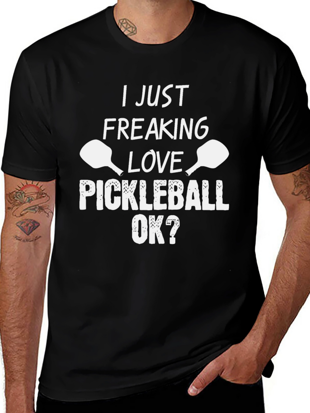 I Love Pickleball Graphic Tee