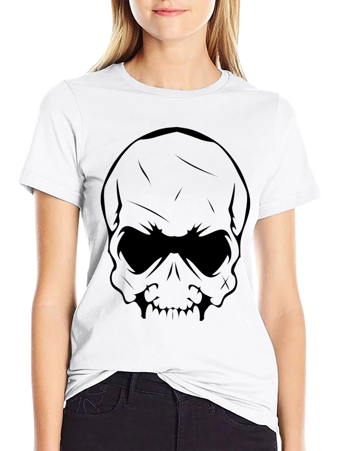 Skull Graphic T-Shirt - Black