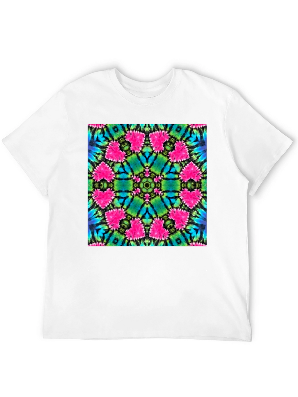 Vibrant Tie-Dye Mandala Graphic Tee