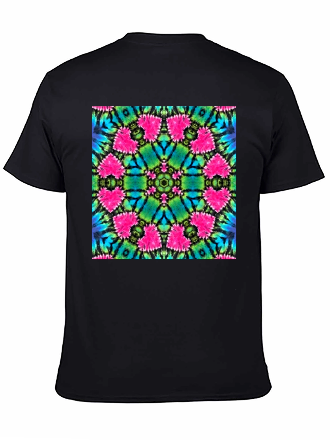 Vibrant Tie-Dye Mandala Graphic Tee