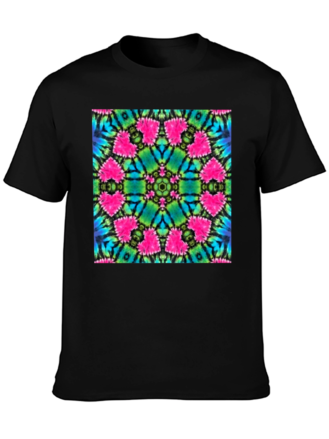 Vibrant Tie-Dye Mandala Graphic Tee
