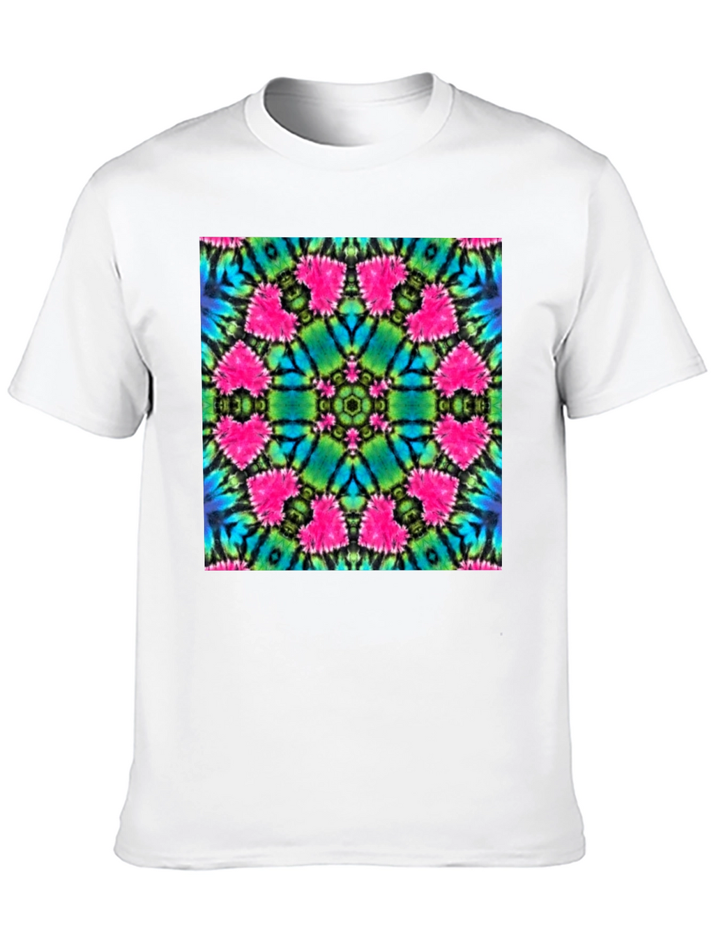 Vibrant Tie-Dye Mandala Graphic Tee