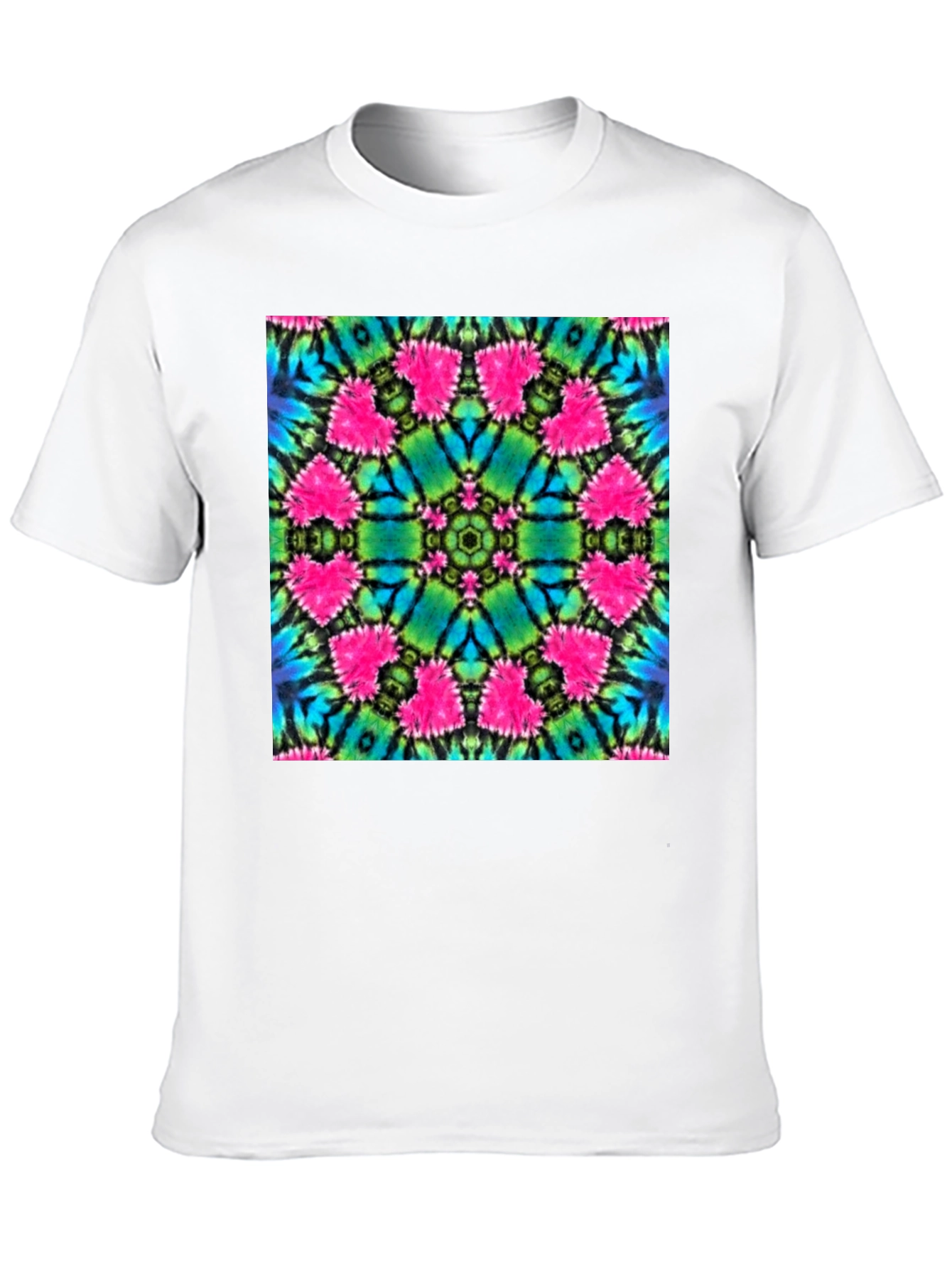 Vibrant Tie-Dye Mandala Graphic Tee