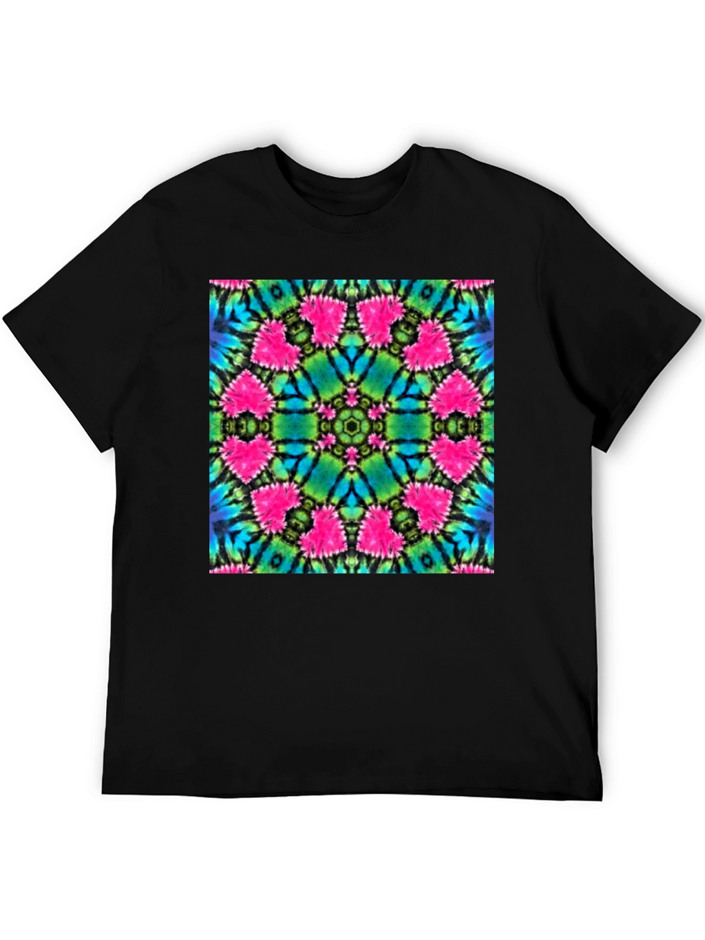 Vibrant Tie-Dye Mandala Graphic Tee