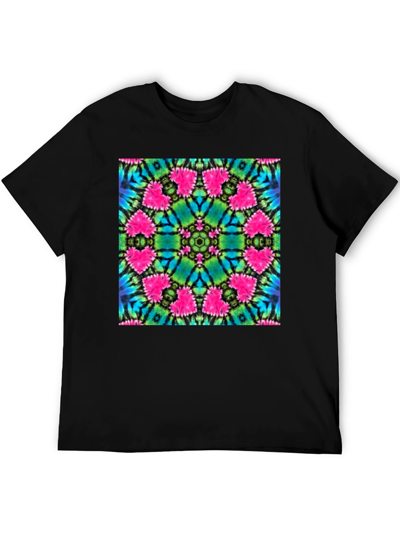 Vibrant Tie-Dye Mandala Graphic Tee