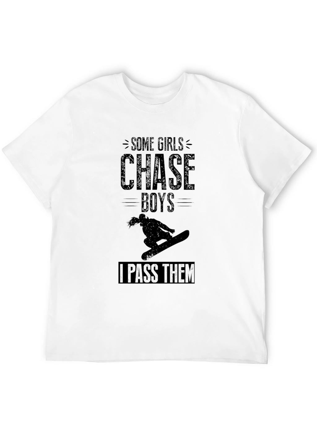 Girls Chase Boys Graphic T-Shirt