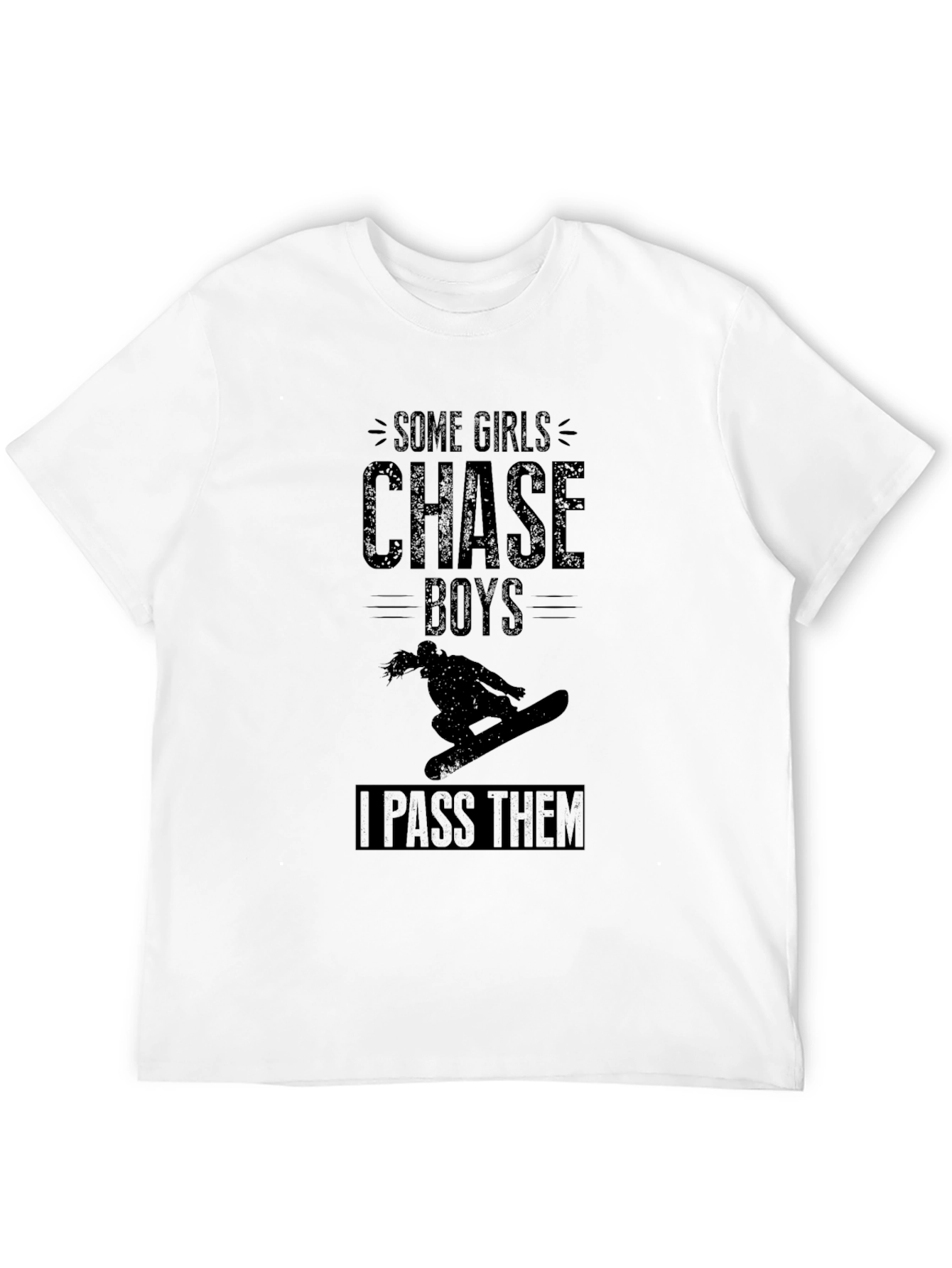 Girls Chase Boys Graphic T-Shirt