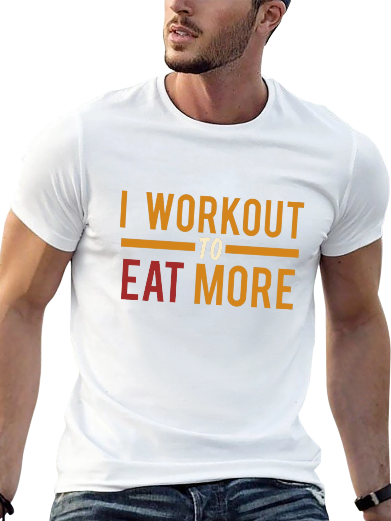 Workout to Eat More Graphic T-Shirt