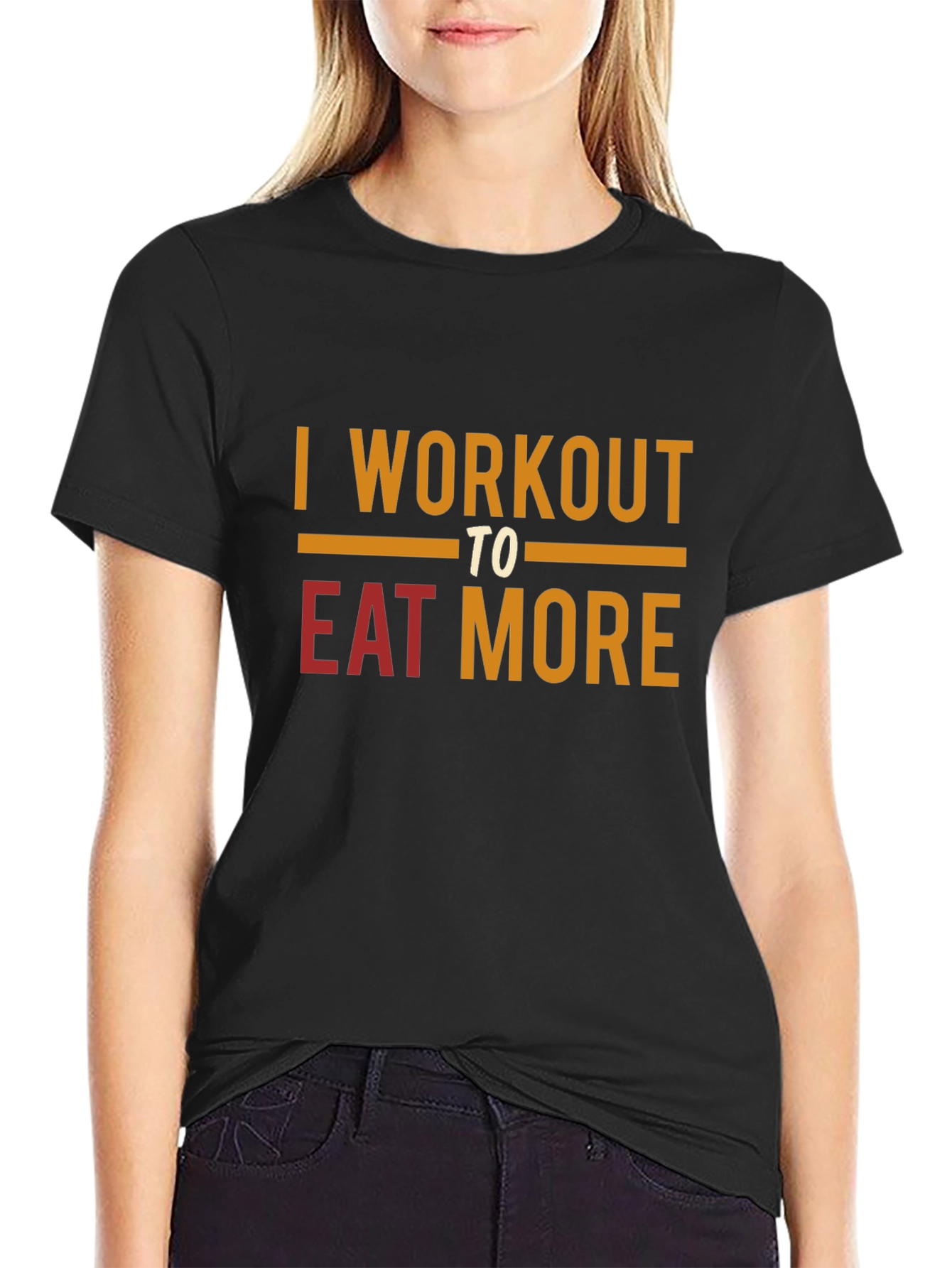 Workout to Eat More Graphic T-Shirt