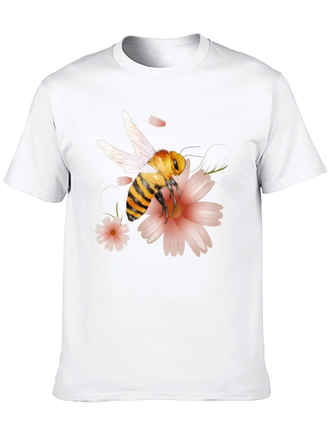 Bee & Flower Graphic T-Shirt - Unisex