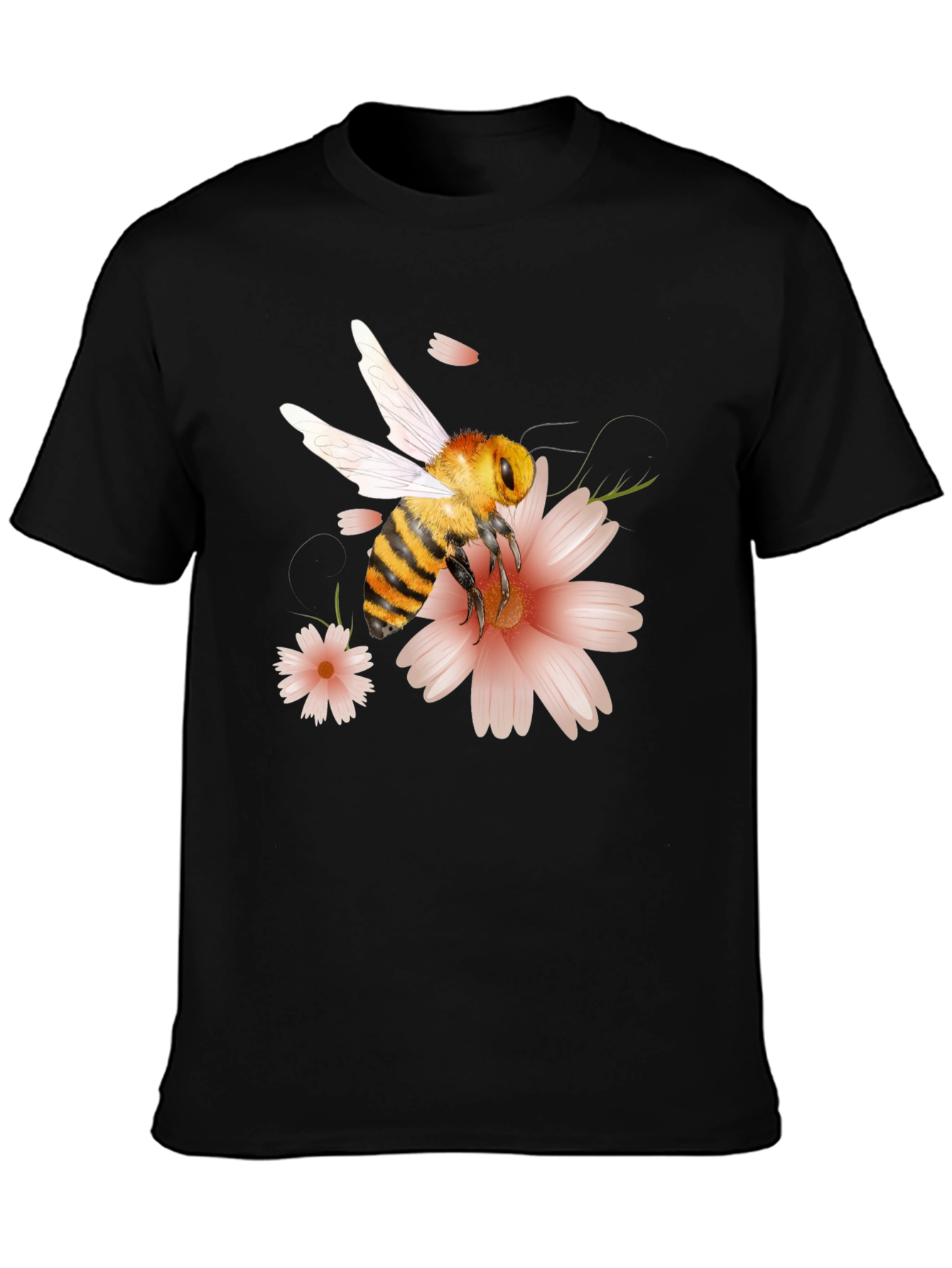 Bee & Flower Graphic T-Shirt - Unisex