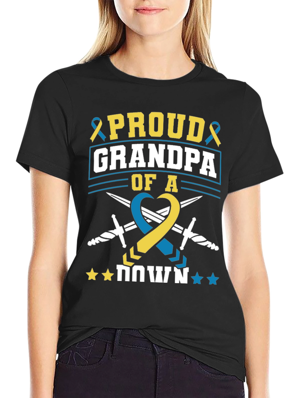 Proud Grandpa Down Syndrome Awareness T-Shirt