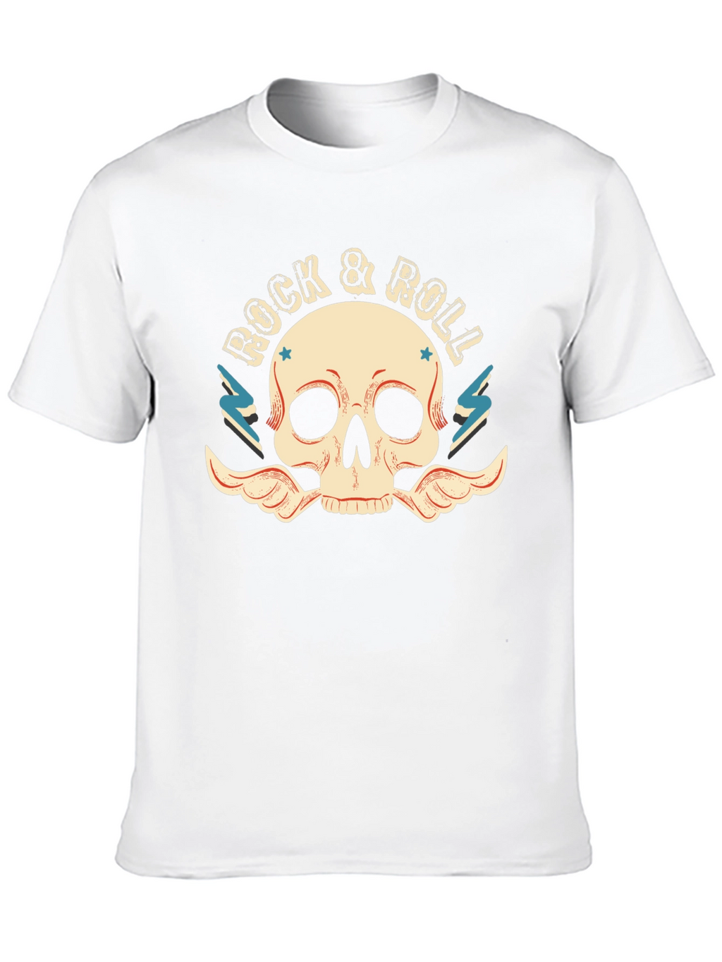 Rock & Roll Skull T-Shirt - Classic Graphic Tee
