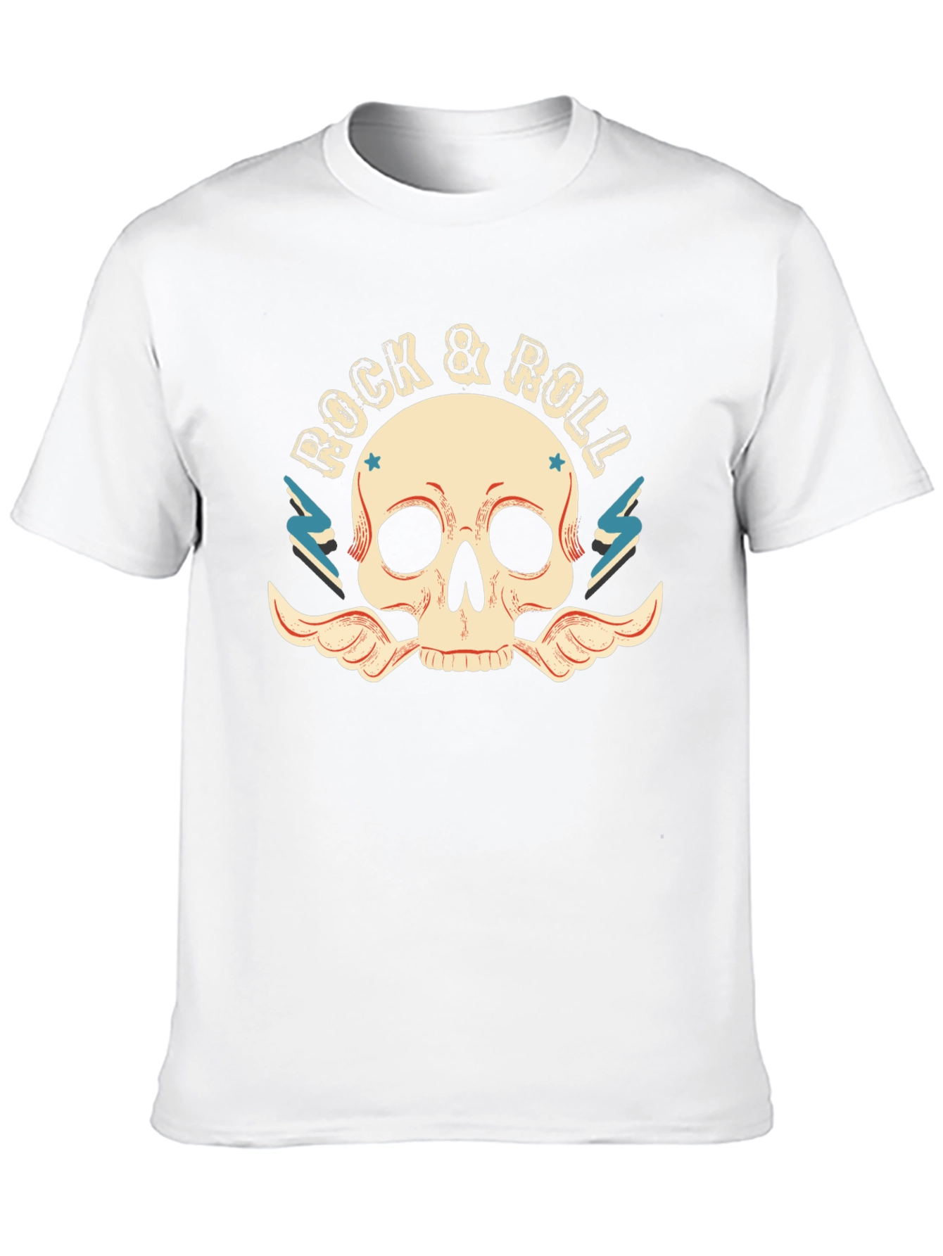 Rock & Roll Skull T-Shirt - Classic Graphic Tee