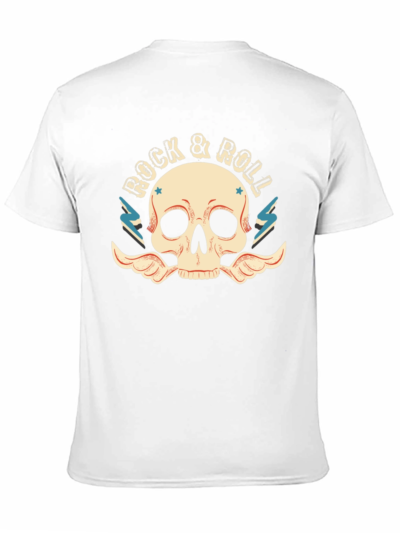 Rock & Roll Skull T-Shirt - Classic Graphic Tee