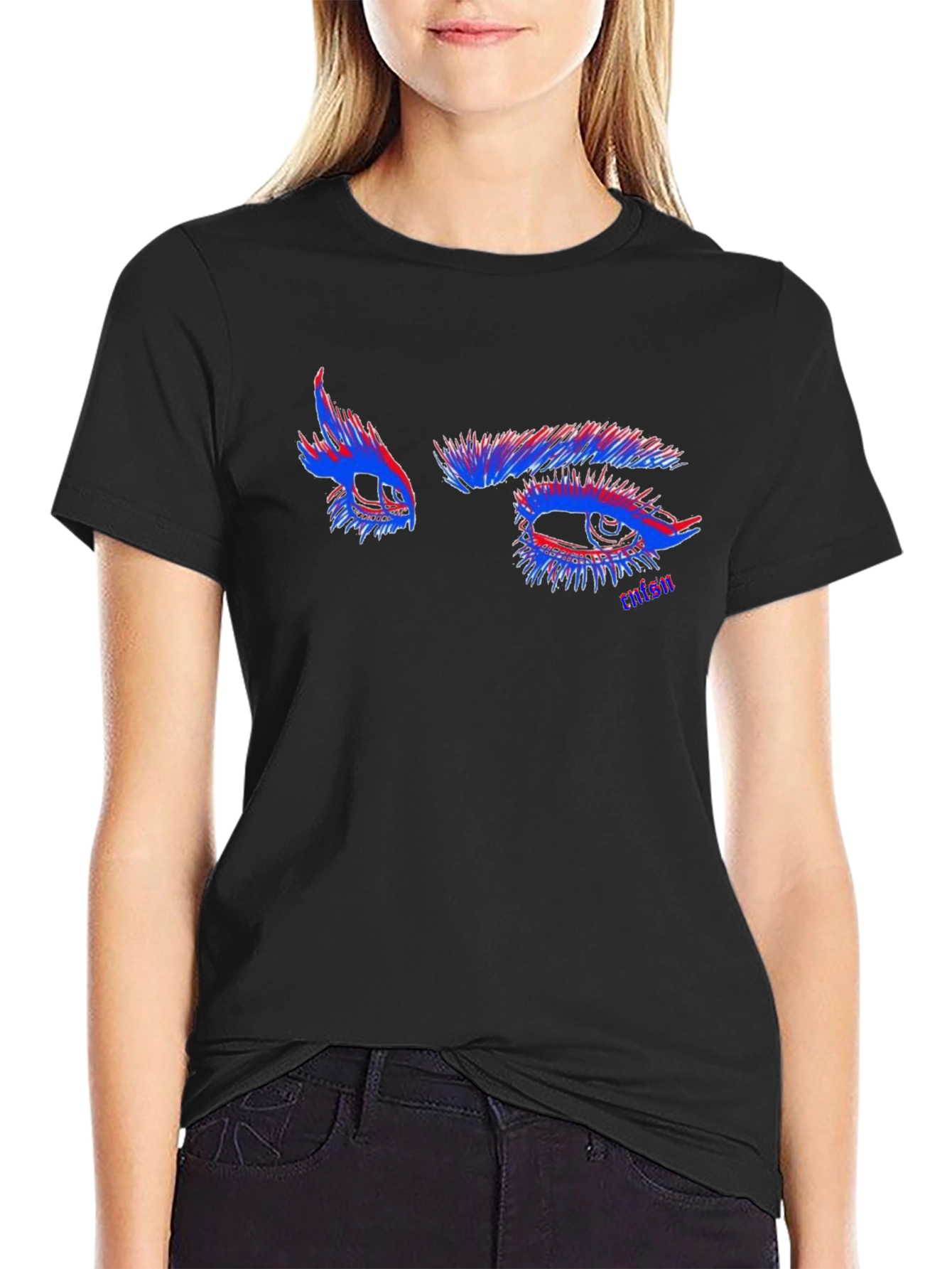 Artsy Eye Graphic Black T-Shirt