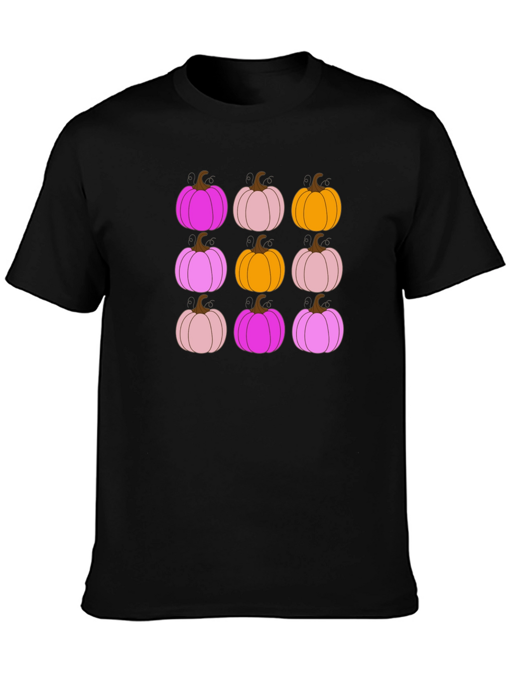 Funky Fall Pumpkin Pattern T-Shirt
