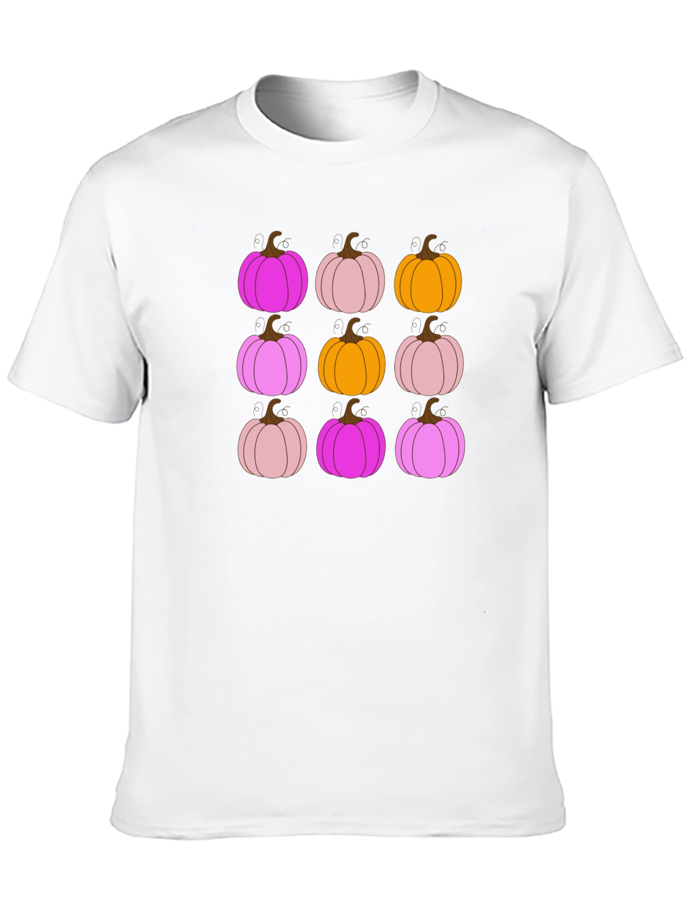 Funky Fall Pumpkin Pattern T-Shirt