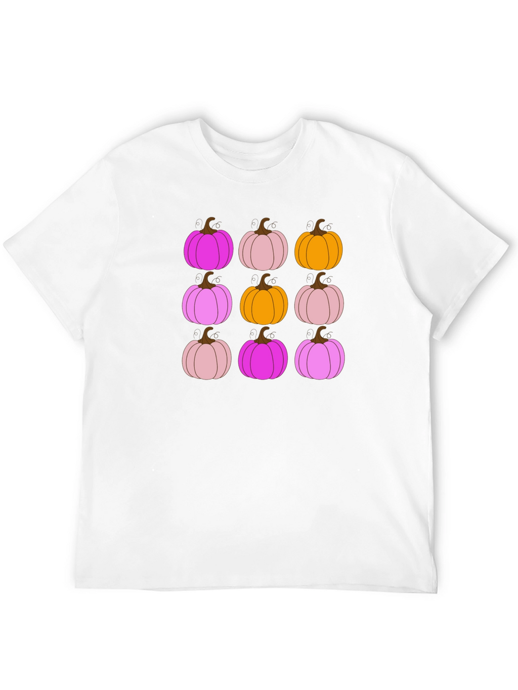 Funky Fall Pumpkin Pattern T-Shirt
