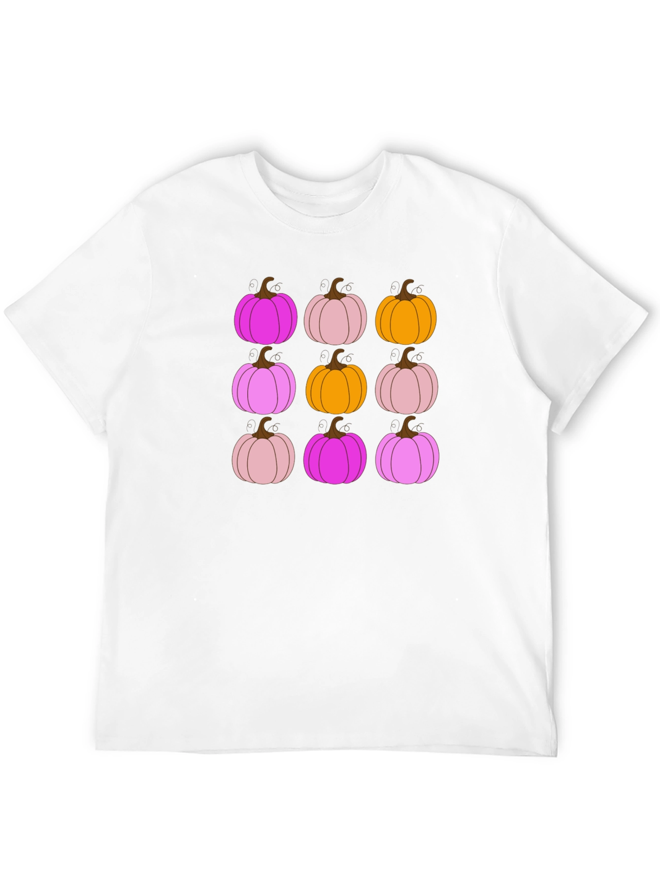Funky Fall Pumpkin Pattern T-Shirt