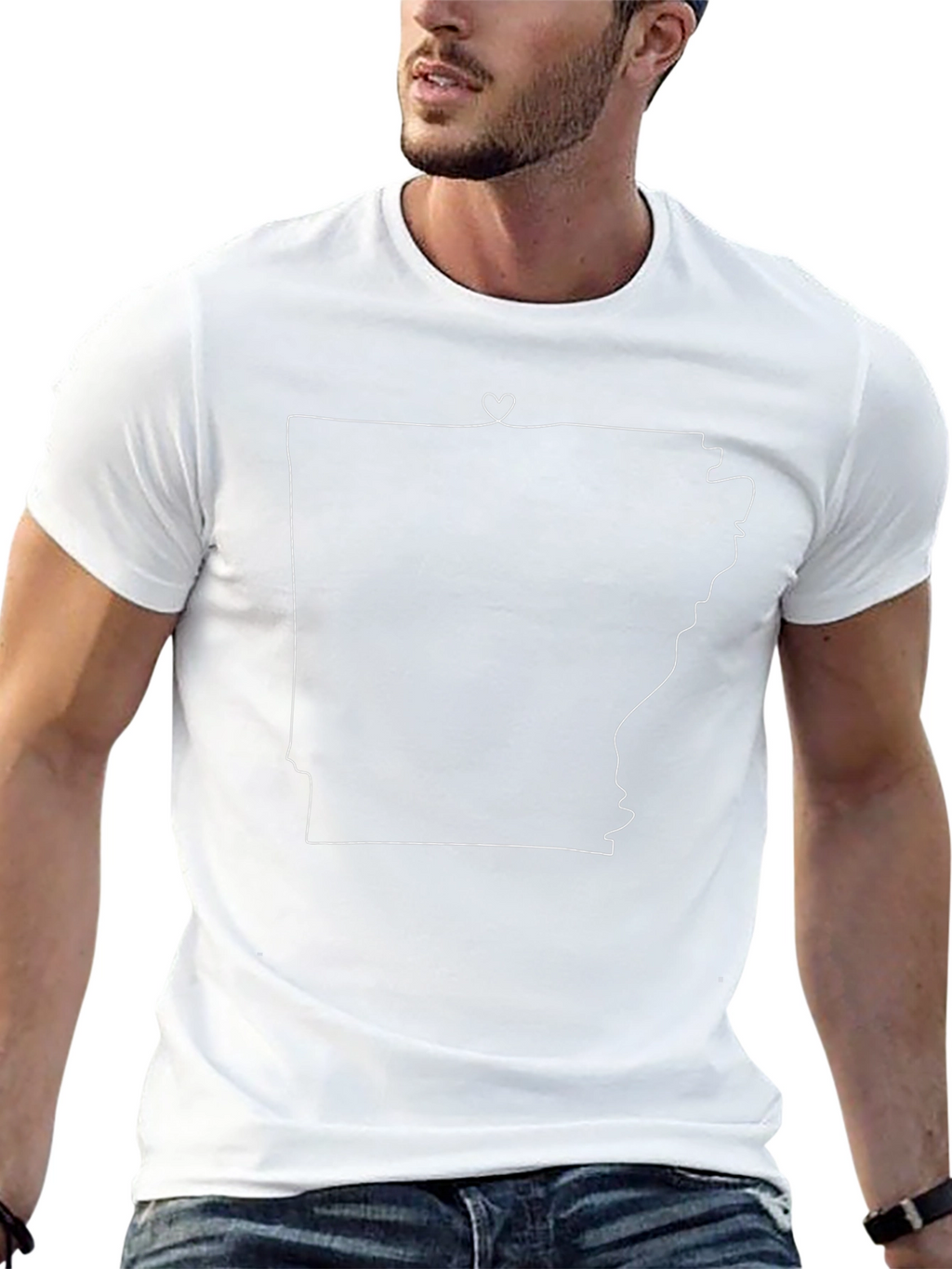 Arkansas State Love Outline T-Shirt