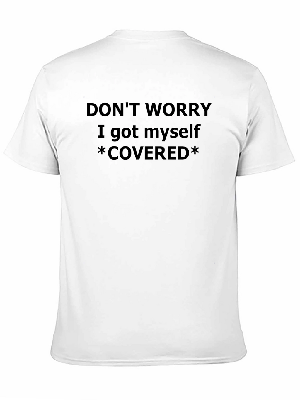 Funny Covered Graphic Tee - Mens Black T-Shirt