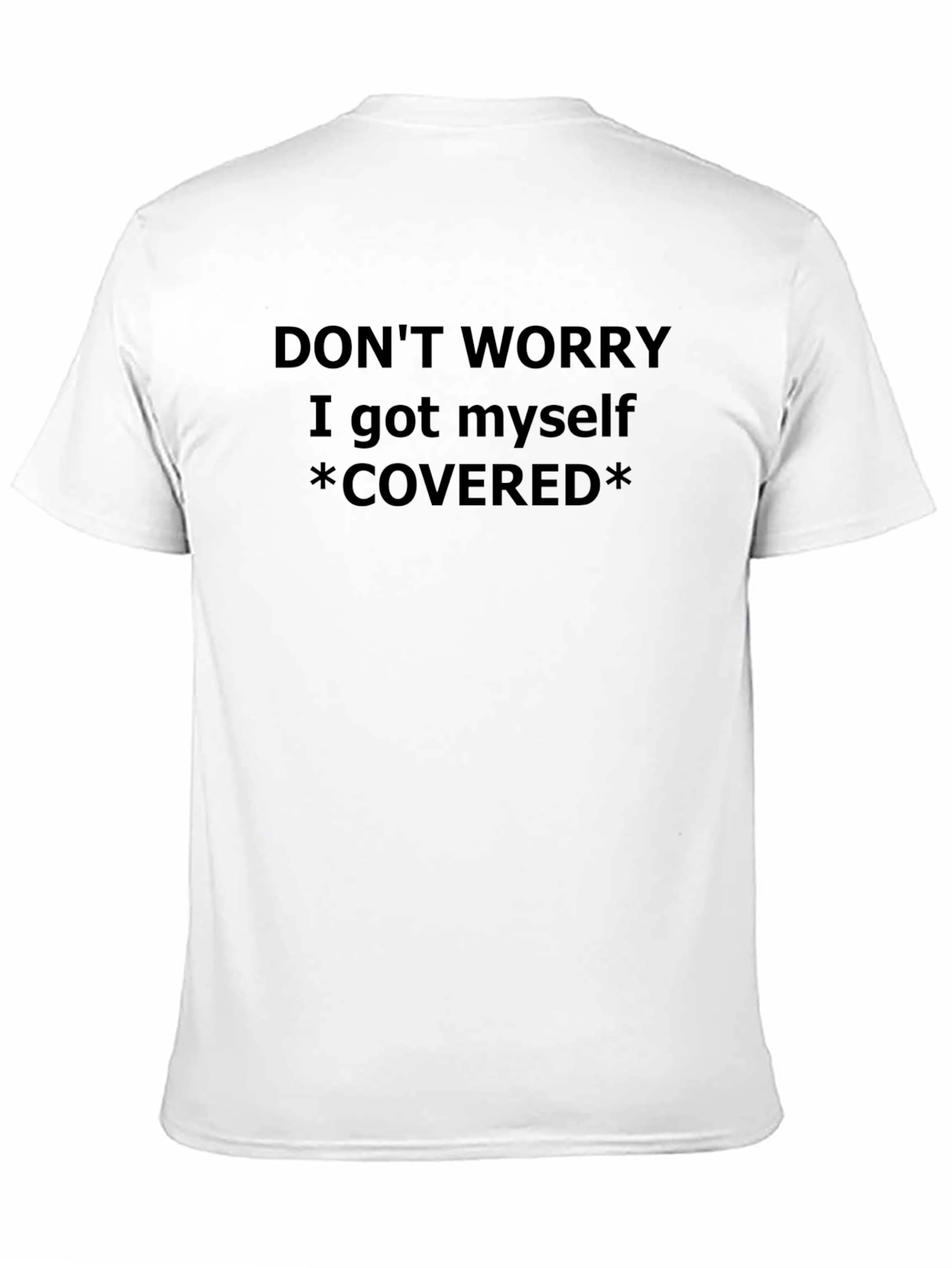 Funny Covered Graphic Tee - Mens Black T-Shirt