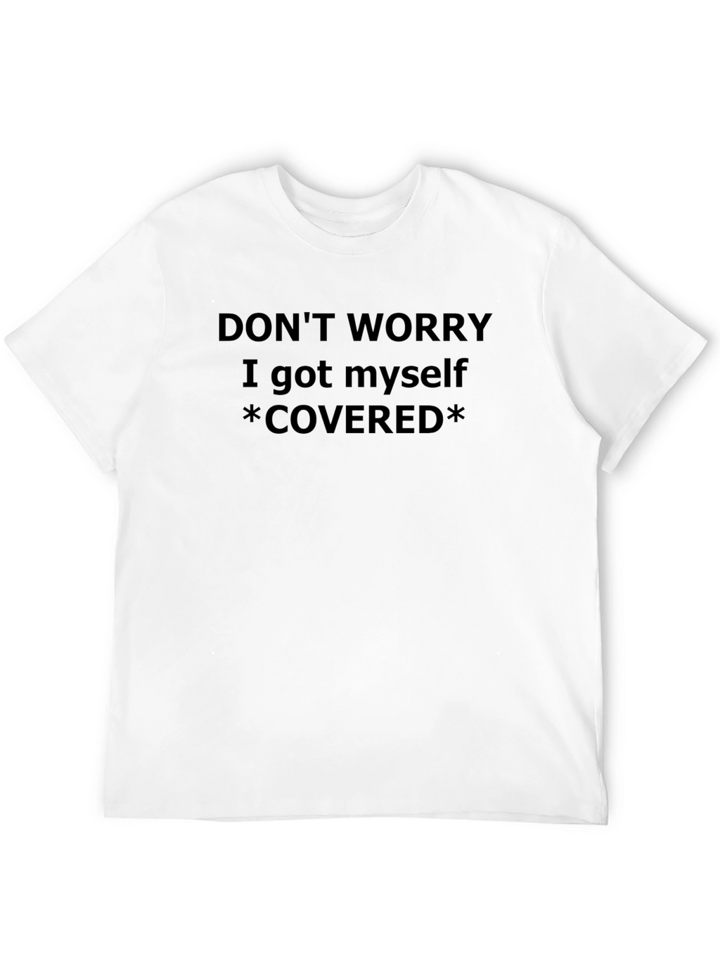Funny Covered Graphic Tee - Mens Black T-Shirt
