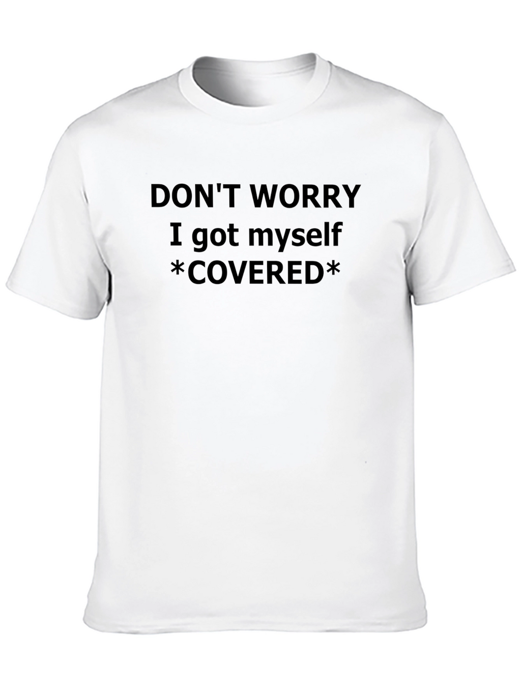 Funny Covered Graphic Tee - Mens Black T-Shirt