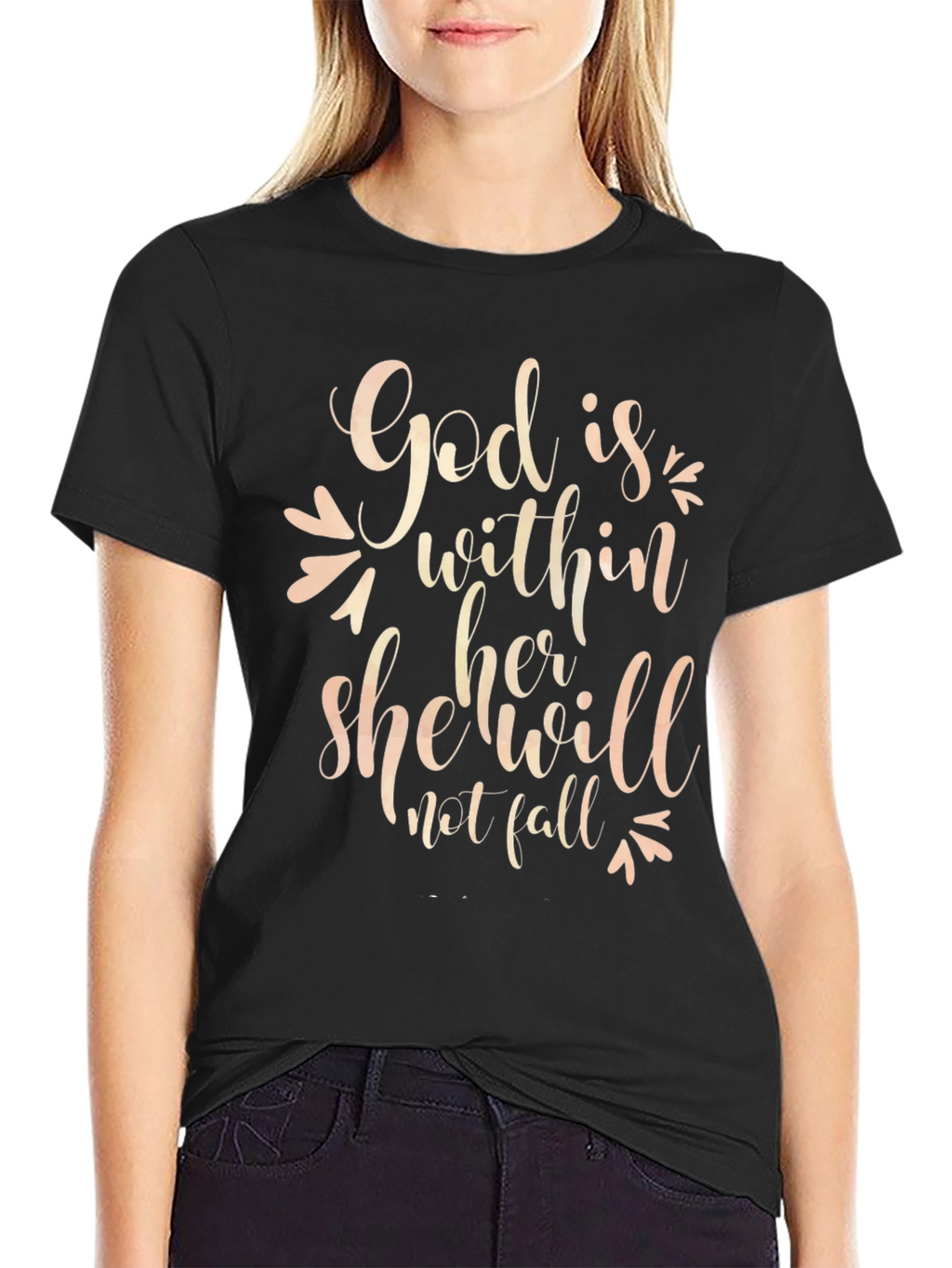God Is Within Her Tee - Faith Based T-Shirt