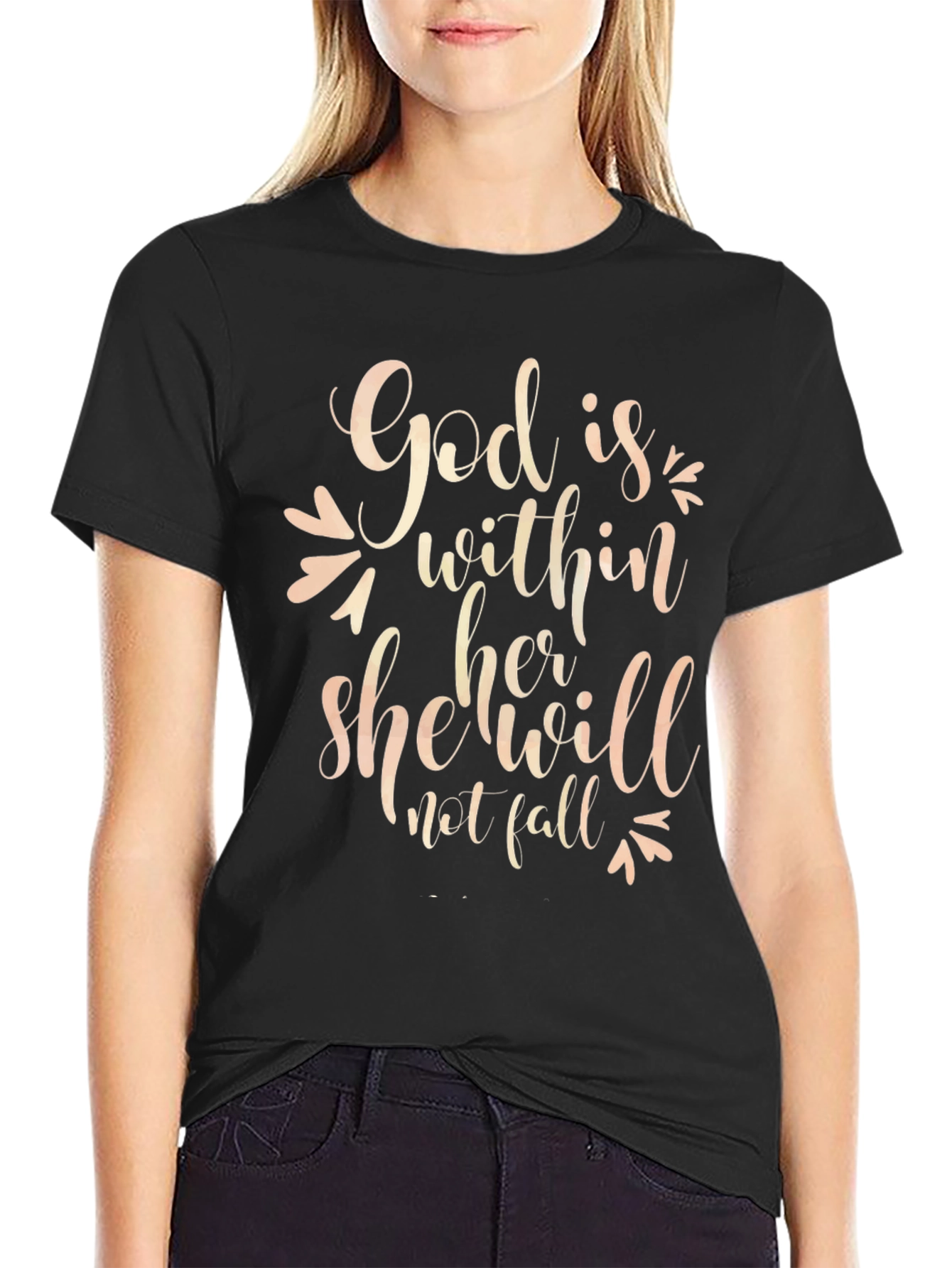 God Is Within Her Tee - Faith Based T-Shirt