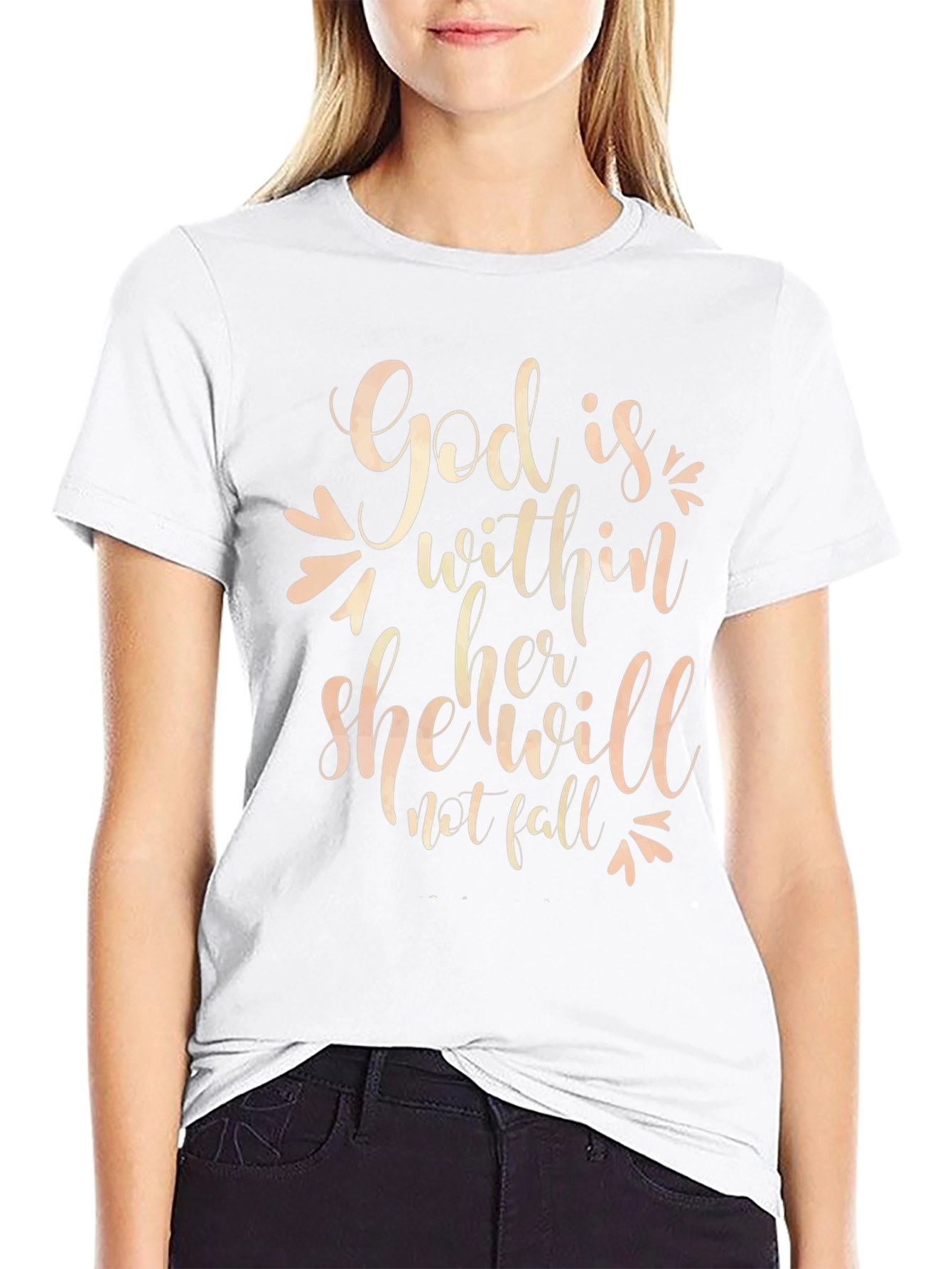 God Is Within Her Tee - Faith Based T-Shirt