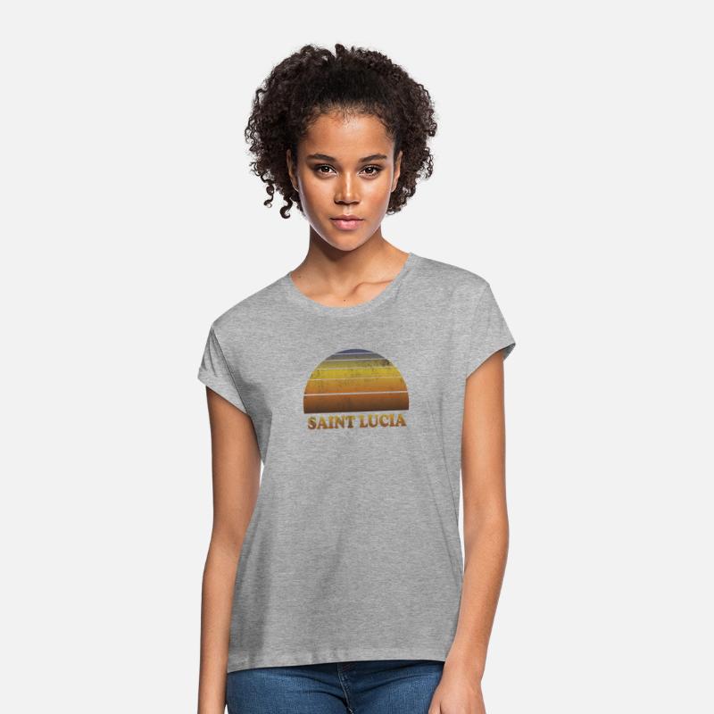 Vintage Sunset Family Vacation Souvenir St Lucia