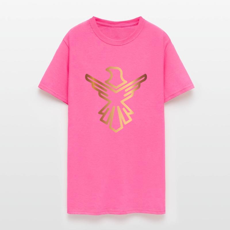 Vip golden eagle bird cool gold logo vecor image
