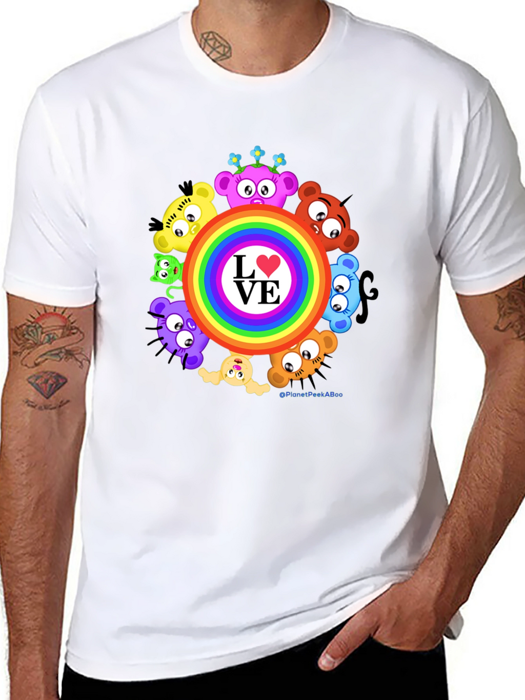 Love Rainbow Bear T-Shirt