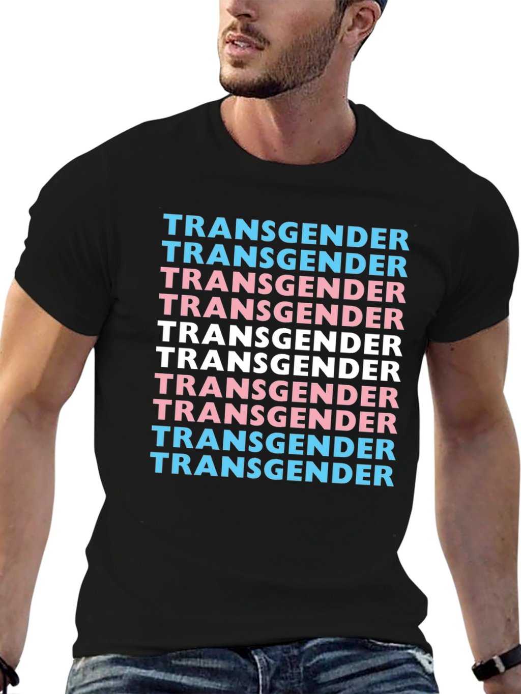 Transgender Pride T-Shirt - Bold Text Design