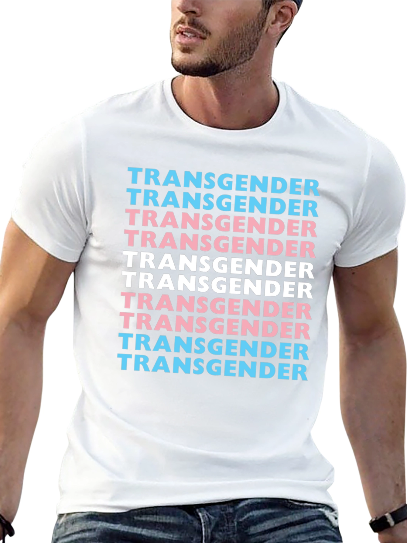 Transgender Pride T-Shirt - Bold Text Design
