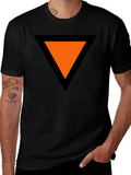 Bold Triangle Graphic Tee - Modern Casual Style